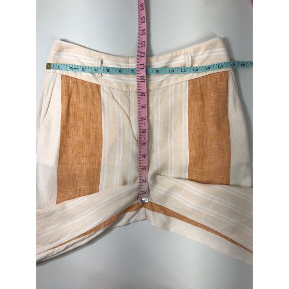 Ett:twa Anthropologie Linen Wide Leg Stripe Pants Women's 0 Airy Everyday Beachy - Picture 9 of 10